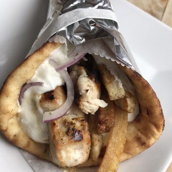 Kuzina - Chicken Souvlaki Sandwich - Mediterranean Near Me - Staten Island, New York Kuzina - Chicken Souvlaki Sandwich - Mediterranean Near Me - Staten Island, New York