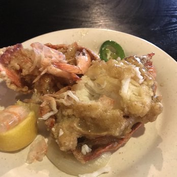 Mitsui Buffet - Mystery "lobster" that tasted like chicken with a totally weird texture!  Yuck! - Japanese Near Me - Clovis, California