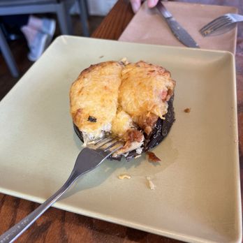 Tomato Pie Cafe - Cheese pie before too much damage. - Salad Near Me - Lititz, Pennsylvania