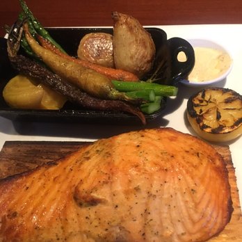 Seasons 52 - Salmon and duck lollipops. Not bad but always on the menu. Change it up - New American Near Me - Edison, New Jersey Seasons 52 - Salmon and duck lollipops. Not bad but always on the menu. Change it up - New American Near Me - Edison, New Jersey