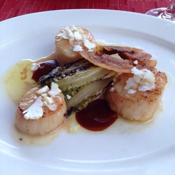 Amaya - Sea scallops. Delicious! Wouldn't mind a sear on each side of my scallops. - New American Near Me - San Diego, California Amaya - Sea scallops. Delicious! Wouldn't mind a sear on each side of my scallops. - New American Near Me - San Diego, California