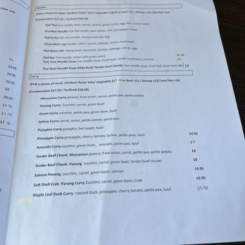 Narwhal Thai Table - Menu 11/23 - Thai Near Me - Huntington Beach, California