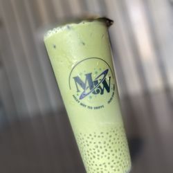 Milky Way Tea Shoppe - Matcha latte with sago