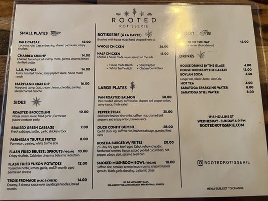 Menu photo 6 Rooted Rotisserie Baltimore, MD
