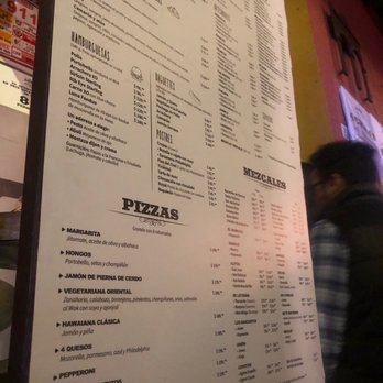 Luna - El menú - Pizza Near Me - COYOACAN, MEX