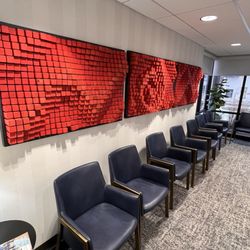 Oakley Oral Surgery - Richard M. Oakley, DDS - Fancy local art adorns the waiting area.