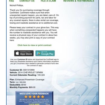 CarShield - My policy and part of my contract before I got rid of them!!! My proof!!! - Auto Repair Near Me CarShield - My policy and part of my contract before I got rid of them!!! My proof!!! - Auto Repair Near Me
