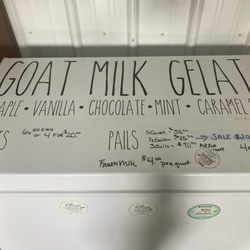 Hidden Pastures Dairy - Freezer in self serve farm store
