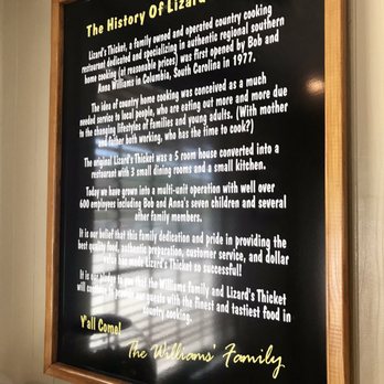 Lizard's Thicket - History of LT - Southern Near Me - Lexington, South Carolina