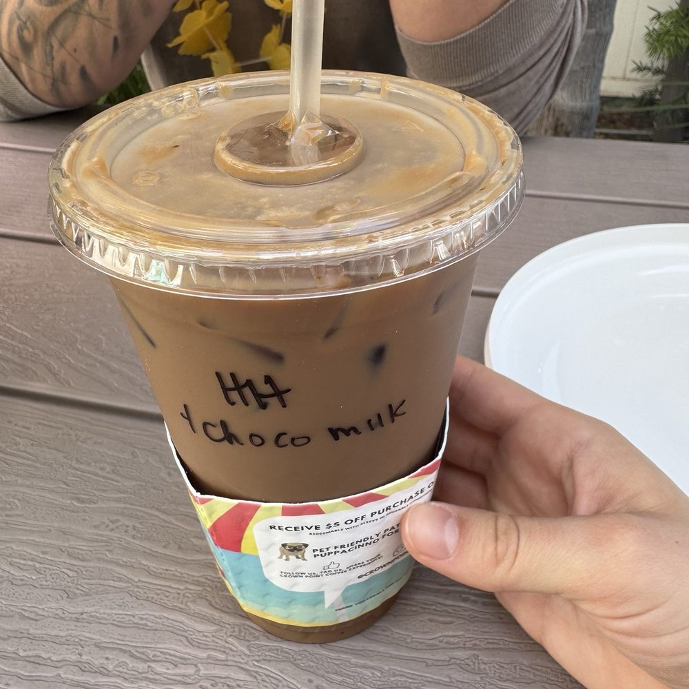 Crown Point Coffee - Hammerhead with chocolate milk - Coffee & Tea Near Me - San Diego, California