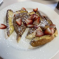 Ari’s Pancake House - French Toast Combo with fresh strawberries