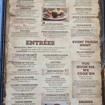 S.S. Wreck & Galley Grill - Menu as of 3/28/2025 - American Near Me - Marathon, Florida S.S. Wreck & Galley Grill - Menu as of 3/28/2025 - American Near Me - Marathon, Florida