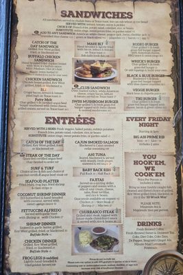 Menu photo 2 S.S. Wreck & Galley Grill Marathon, FL Menu photo 2 S.S. Wreck & Galley Grill Marathon, FL