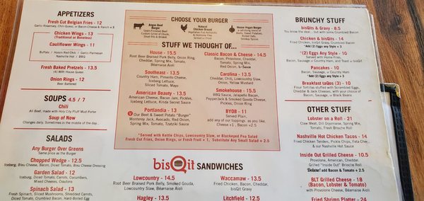 Menu photo 1 bisQit Pawleys Island, SC