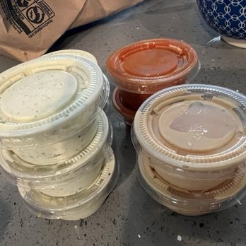 Smack Burgers - All the sauces! - Burgers Near Me - San Leandro, California