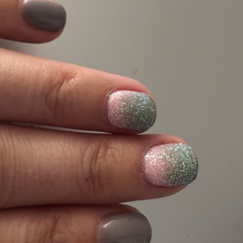 Red Persimmon Nails & Spa - Ombré with glitter sugaring - Nail Salons Near Me - Oceanside, California Red Persimmon Nails & Spa - Ombré with glitter sugaring - Nail Salons Near Me - Oceanside, California