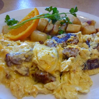 Cafe Cup - Apple Honey Sausage Scramble ($8.25) - Breakfast & Brunch Near Me - Huntington Beach, California Cafe Cup - Apple Honey Sausage Scramble ($8.25) - Breakfast & Brunch Near Me - Huntington Beach, California