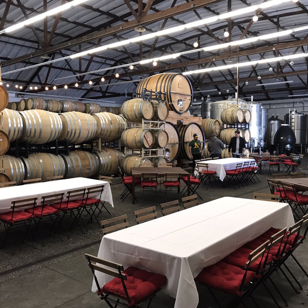 Dashe Cellars - Inside the tasting room. Great view of the barrels! - Wine Bars Near Me - Alameda, California Dashe Cellars - Inside the tasting room. Great view of the barrels! - Wine Bars Near Me - Alameda, California
