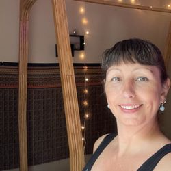 Corrie's Barefoot Massage - Ashiatsu bars in massage office