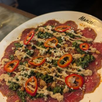 Marisi - Filet Mignon Carpaccio - Italian Near Me - La Jolla, California Marisi - Filet Mignon Carpaccio - Italian Near Me - La Jolla, California