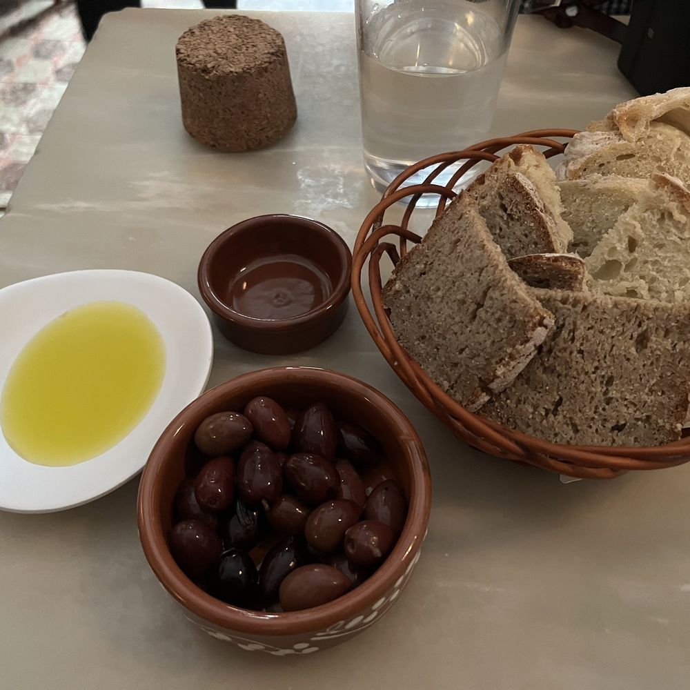 A Taberna da Rua das Flores - dense bread + olives - Portuguese Near Me - Lisbon, 11 A Taberna da Rua das Flores - dense bread + olives - Portuguese Near Me - Lisbon, 11