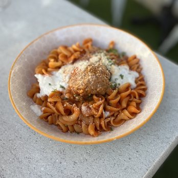 Nado Republic - a plate of pasta with meatballs - Wine Bars Near Me - Coronado, California