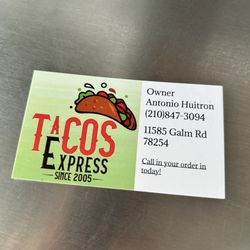 Taco Express - Call in your order; how great is his customer service!