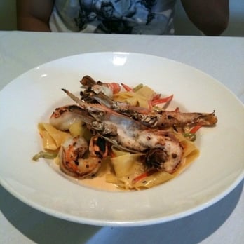 Mi Piace - Pappardelle with tiger prawns and jumbo shrimp - Italian Near Me - Pasadena, California Mi Piace - Pappardelle with tiger prawns and jumbo shrimp - Italian Near Me - Pasadena, California
