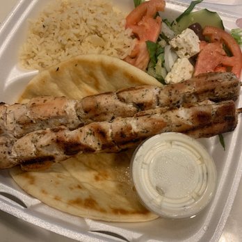 Greek Corner - Chicken Souvlaki Plate - Greek Near Me - Chicago, Illinois
