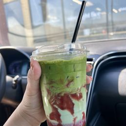 Iced Strawberry Matcha