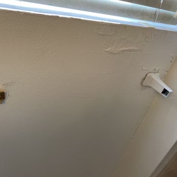 Aztec Motel - I'm guessing they used to have a Towel Rack outside the shower , how is this acceptable? Room 226 - Hotels Near Me - Wildwood, New Jersey