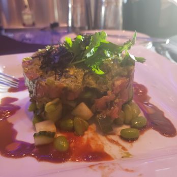Yard House - Spicy Tuna Stack. Aka poke un-bowl. Delicious. - New American Near Me - Riverside, California