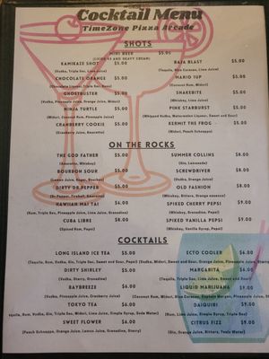 Menu photo 2 Time Zone Pizza Arcade Scottsburg, IN Menu photo 2 Time Zone Pizza Arcade Scottsburg, IN