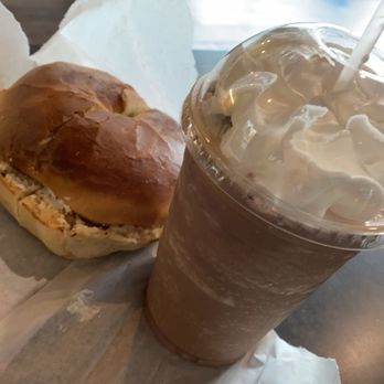Cassidy’s Corner Cafe - Mocha frappe breakfast bagel - Cafes Near Me - Long Beach, California