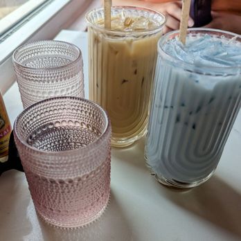 Bien Mérité - Iced coffee and Lavender honey Tea - Bakeries Near Me - Corpus Christi, Texas