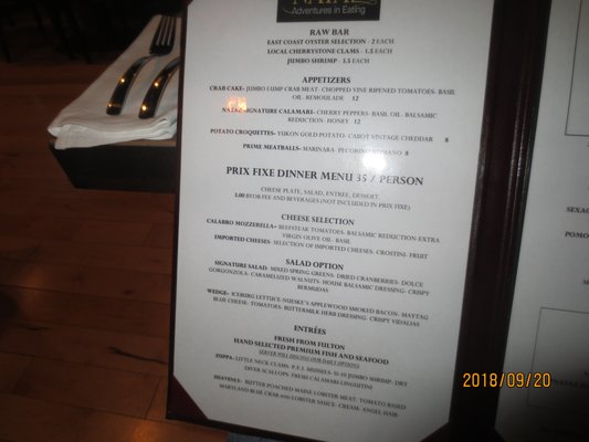 Menu photo 7 Nataz Restaurant Southington, CT