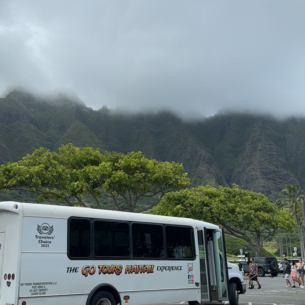 With the amazing Kualoa mountain range in the background With the amazing Kualoa mountain range in the background