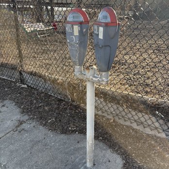 Forest Park Dog Park - Old meters - Dog Parks Near Me - Forest Park, Illinois