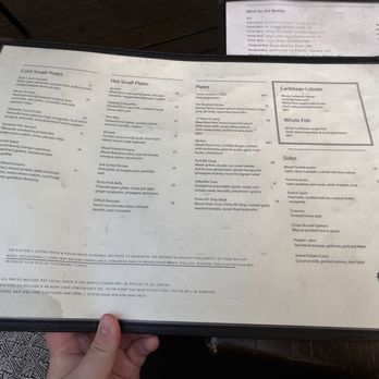 The Easterly - Drinks menu - Seafood Near Me - St. Thomas, Virgin Islands