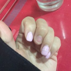 Noble Nail - Avoid! This was within one week after getting them done! Overpriced for $50 usd and horrible quality