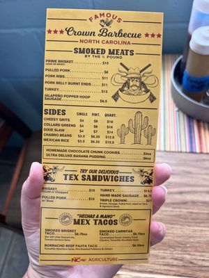 Menu photo 2 Crown Barbecue Ocean Isle Beach, NC