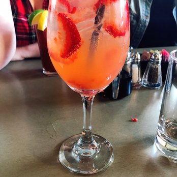 Savin Bar & Kitchen - Strawberry lemoncello sangria - American Near Me - Dorchester, Massachusetts