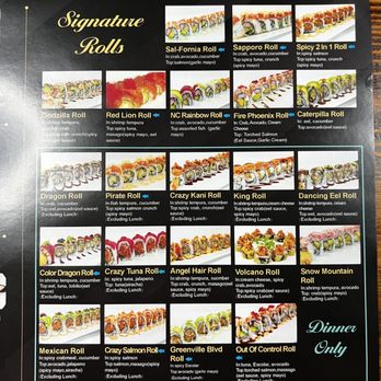 Q Sushi - Menu - Japanese Near Me - Greenville, North Carolina