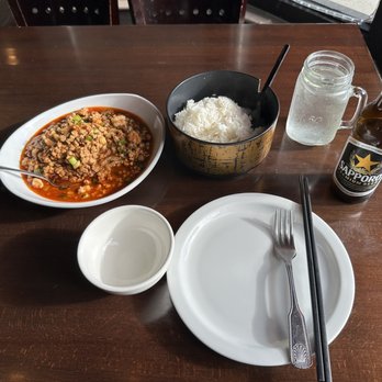 Phnom Penh House - Pork, Shrimp and Eggplant. Added on white rice. YUM! :) - Cambodian Near Me - Alameda, California Phnom Penh House - Pork, Shrimp and Eggplant. Added on white rice. YUM! :) - Cambodian Near Me - Alameda, California