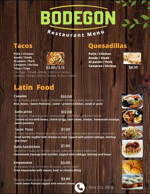 Menu photo 6 Bodegon Supermarket Jacksonville, FL