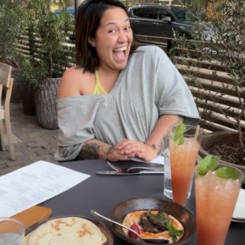 The Peacock - Braised beef hummus, fresh pita and ginger mocktails--best I ever had! - Mediterranean Near Me - Austin, Texas