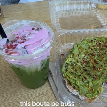 KIT Coffee - tripple doubla matcha sweet & spicy avocado toast - Coffee & Tea Near Me - Newport Beach, California