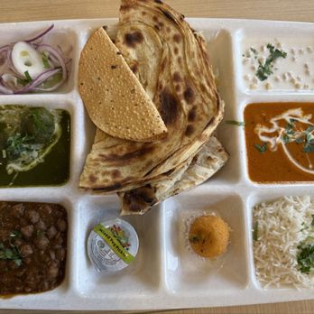 Bikanervala - Deluxe Thali with Palak Kofta, Chole, Paneer Makhani - Indian Near Me - Fremont, California Bikanervala - Deluxe Thali with Palak Kofta, Chole, Paneer Makhani - Indian Near Me - Fremont, California
