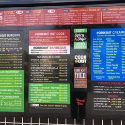 Current menu (price increase)