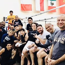 George Prevalsky's Boxing & Muay Thai Boxing Club - George with the students